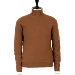 Alta Badia Turtleneck Sweater Made Of Pure Duvet Cashmere