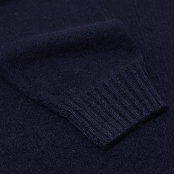 Alta Badia Turtleneck Sweater Made Of Pure Duvet Cashmere