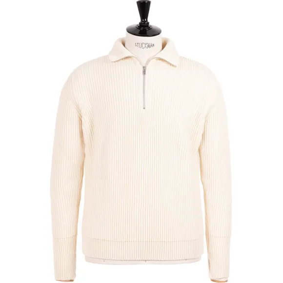 Andersen-Andersen X Mj: Sweater "Half-Zip Troyer" Made Of Pure Merino