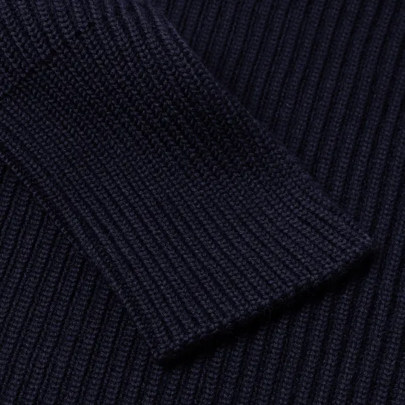 Andersen-Andersen X Mj: Sweater "Half-Zip Troyer" Made Of Pure Merino