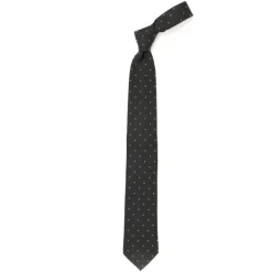Archivio Storico: Silk And Wool Tie "Quadri Jacquard" - Handrolled