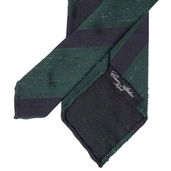 Archivio Storico: Tie "Blocco Di Shantung" In Pure Silk - Handrolled