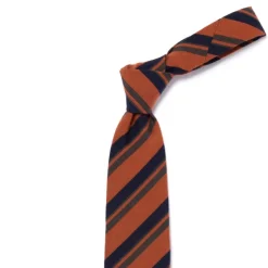 Archivio Storico: Tie "Multipli Estivi" In Wool And Cotton - Handrolle