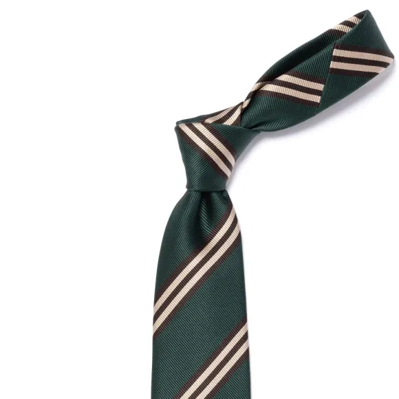 Archivio Storico: Tie "Reggimento Verde" Pure Silk - Hand Rolled