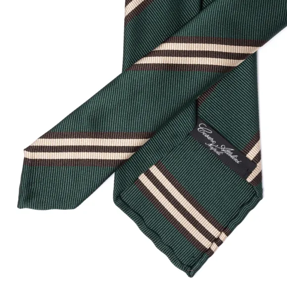 Archivio Storico: Tie "Reggimento Verde" Pure Silk - Hand Rolled