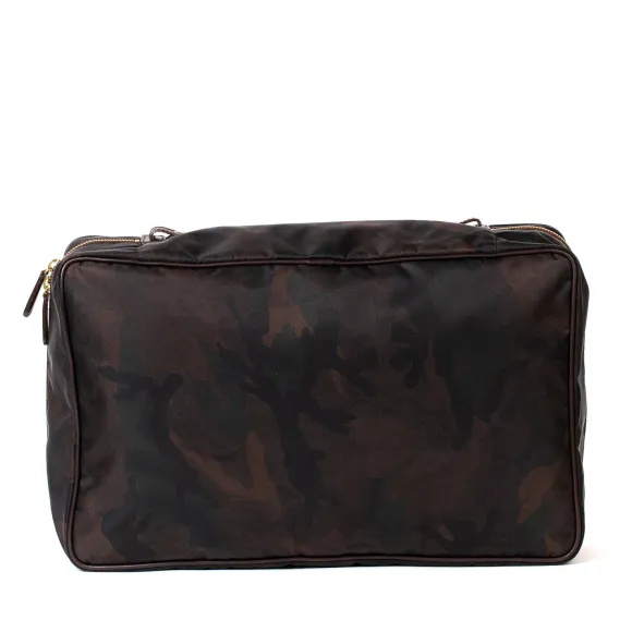 Bag "Laundry Bag" Made Of Felisi-Nylon And Saddle Leather - Handcrafte