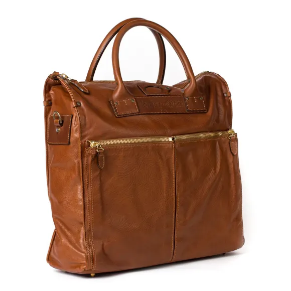 Bag "Messenger" Made Of Grained Calfskin - Handcrafted