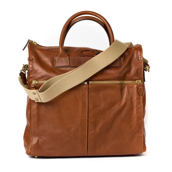 Bag "Messenger" Made Of Grained Calfskin - Handcrafted
