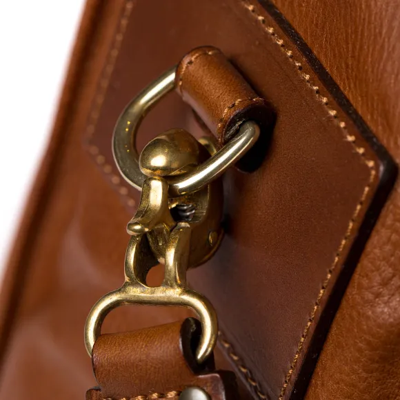 Bag "Messenger" Made Of Grained Calfskin - Handcrafted