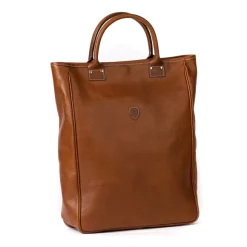 Bag "New Business Tote" Made Of Grained Calfskin - Handcrafted