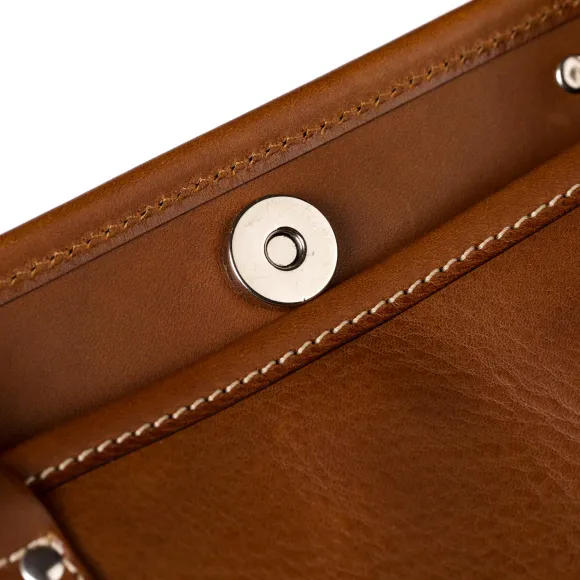 Bag "New Business Tote" Made Of Grained Calfskin - Handcrafted