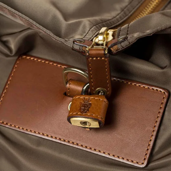 Bag "Training Ii" Made Of Felisi Nylon And Saddle Leather - Purely Han