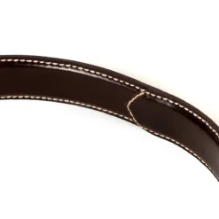 Belt Made Of Dark Brown "Horween Chicago" Horse Leather - Hand-Polished