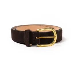 Belt Made Of Original "Suede-Skin" Calfskin - Handcrafted