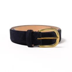 Belt Made Of Original "Suede-Skin" Calfskin - Handcrafted