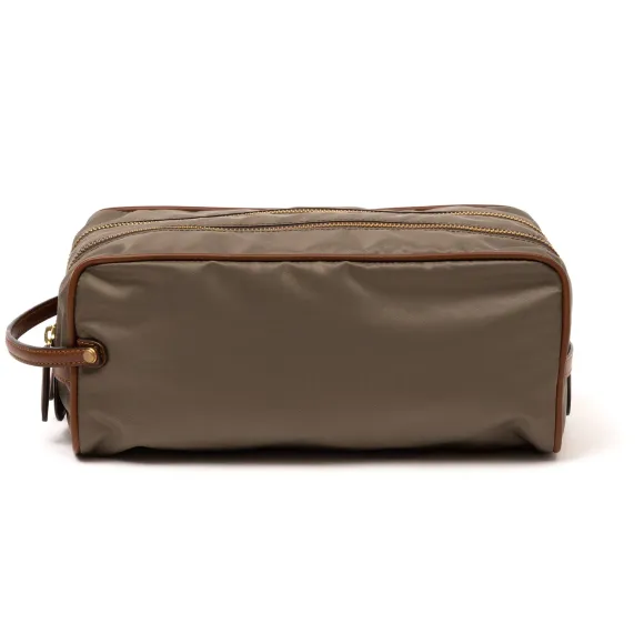 Big Toilet Bag "Luxury Beauty" Made Of Felisi-Nylon And Saddle Leather
