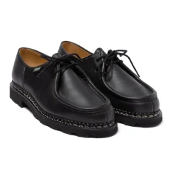 Black Derby "Michael" Made Of Waxed Calf Leather