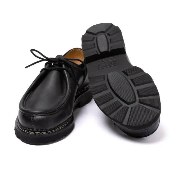 Black Derby "Michael" Made Of Waxed Calf Leather