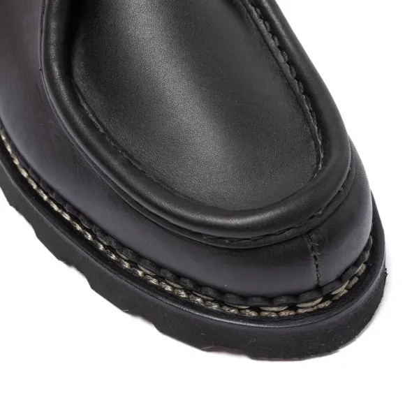 Black Derby "Michael" Made Of Waxed Calf Leather
