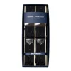 Black Suspenders To Button Made Of Silk Moire