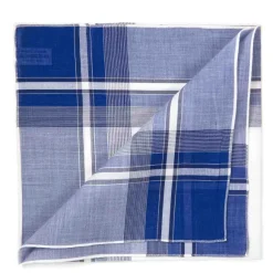 Blue Handkerchief "Positano" Made From Pure Cotton