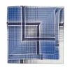 Blue Patterned Cotton Pocket Square