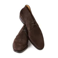 Boot "Dress Chukka" Made Of Dark Brown Suede Leather