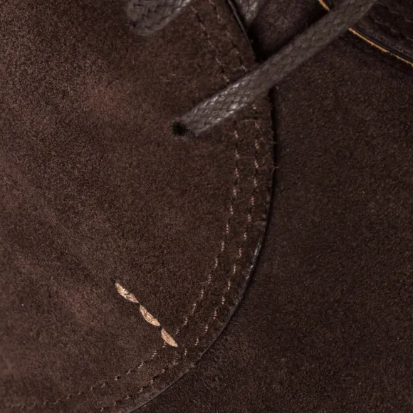 Boot "Dress Chukka" Made Of Dark Brown Suede Leather