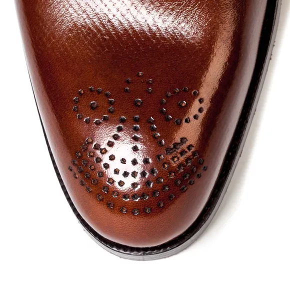 Bootee "Chukka" Made Of Brown Calfskin "Russian Calf"