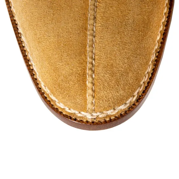 Bootee "French Norvegian" Made Of Light Brown Kudu-Antilope Full-Grain Leather