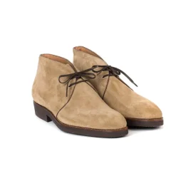 Bootee "New Chukka" Aus Sandfarbenem Kudu-Antilope Rauhleder - Reine H