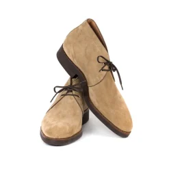 Bootee "New Chukka" Aus Sandfarbenem Kudu-Antilope Rauhleder - Reine H