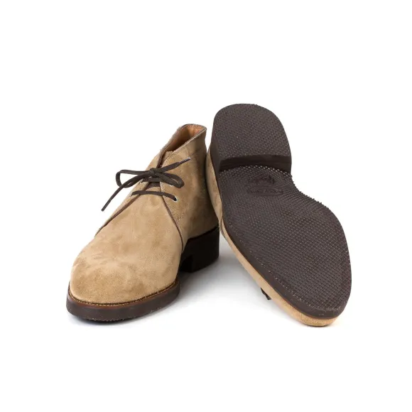 Bootee "New Chukka" Aus Sandfarbenem Kudu-Antilope Rauhleder - Reine H