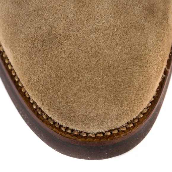Bootee "New Chukka" Aus Sandfarbenem Kudu-Antilope Rauhleder - Reine H
