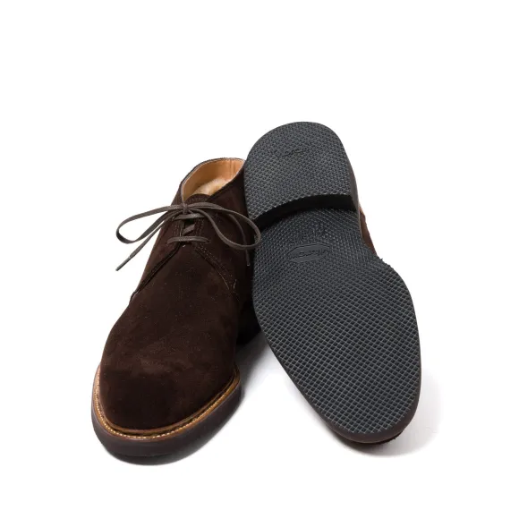 Bootee "Winter Sport Chukka" Made Of Dark Brown Suede - Enti