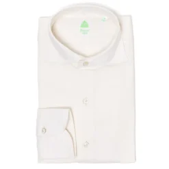 Borbone Reale" Pure Cotton Striped Sport Shirt - Collo Simone