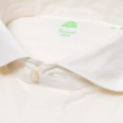 Borbone Reale" Pure Cotton Striped Sport Shirt - Collo Simone