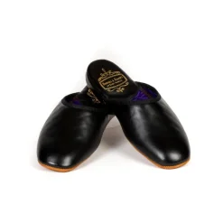 Bowhill & Elliot X Mj: Black Slipper Made Of Calfskin