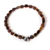Bracelet "Tiger" With Blue Stone And Head Made Of Sterling Silver - Ha