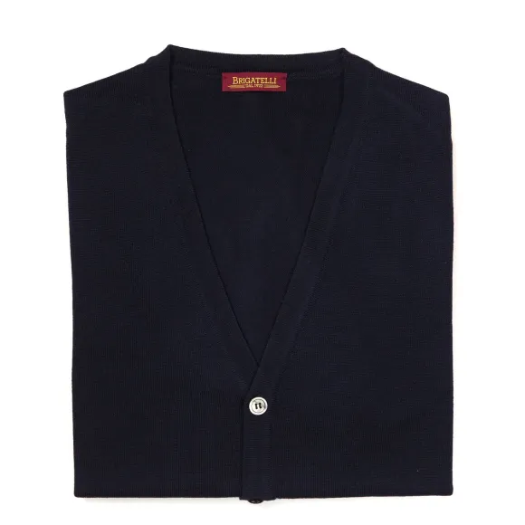Brigatelli Dal 1922 Per Michael Jondral: Cardigan Made Of Finest Merin