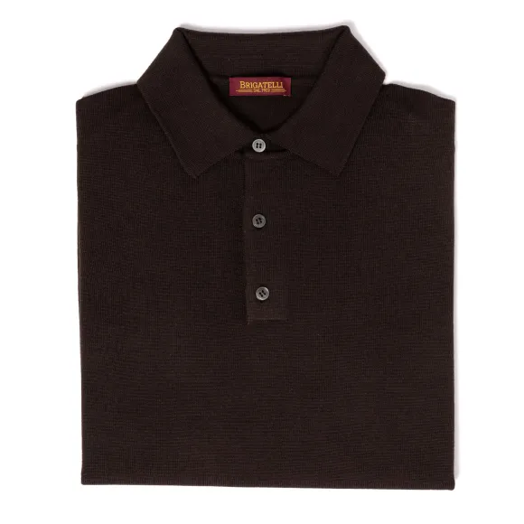 Brigatelli Dal 1922 Per Michael Jondral: Knitted Polo In The Finest Me