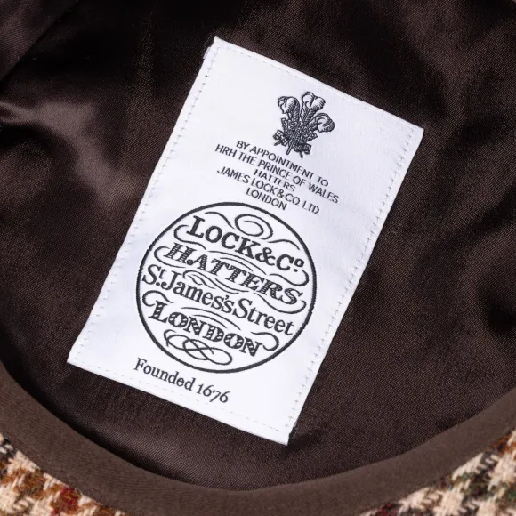 British Harris Tweed Cap "Turnberry" - Handmade For Gentlemen