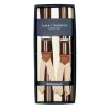 Brown Striped Elastic Suspenders To Button