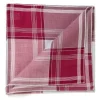 Burgundy Handkerchief "Arlequin" Made Of Pure Cotton