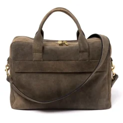 Business Bag "Vienna" Brown Goat Leather - Handmade