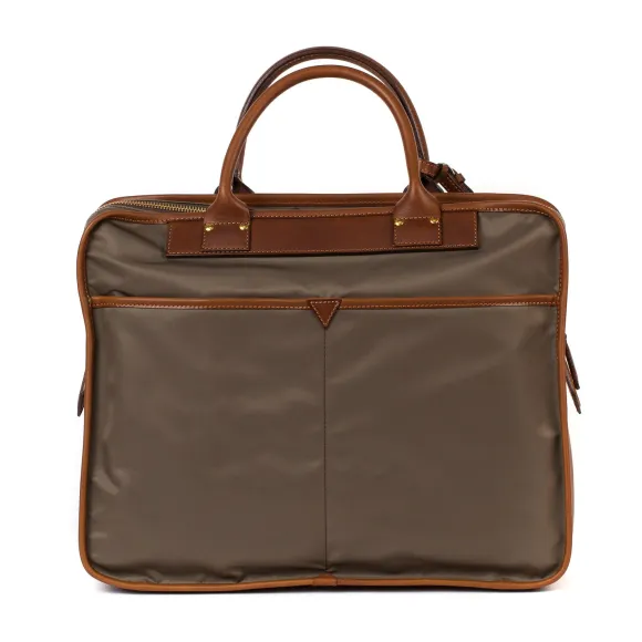 Business-Tasche "Carry On" Aus Felisi-Nylon Und Sattelleder - Handarbe