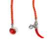 Buttonhole Chain "Stile Galante"" Made Of Coral - Purely Handcrafted