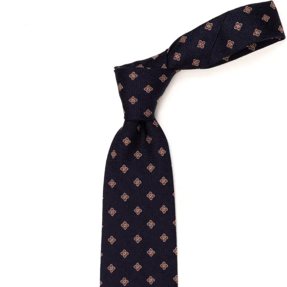 Ca Archivio Storico: Tie "Fiori Florentini" Pure Silk - Handrolled