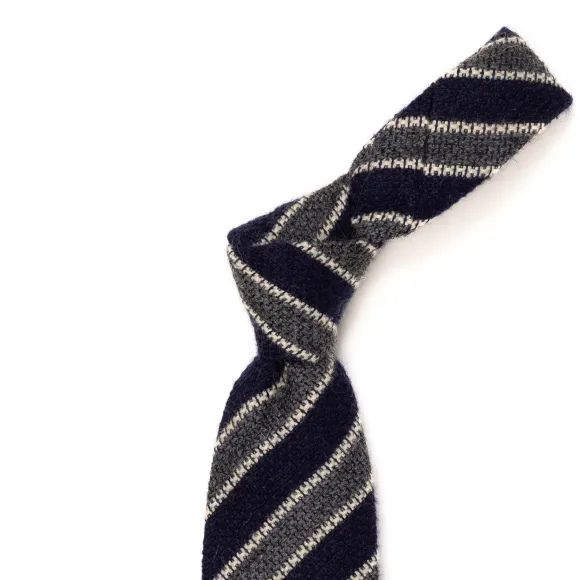 Ca Archivio Storico: Tie "Garza D'Autunno" In Wool And Silk - Handroll