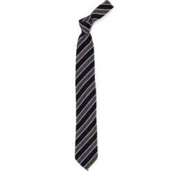 Ca Archivio Storico: Tie "Garza D'Autunno" In Wool And Silk - Handroll